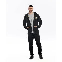 CAT Zip Hoodie Banner Gr. XL schwarz