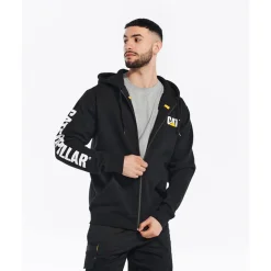CAT Zip Hoodie Banner Gr. XL schwarz