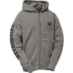 CAT Zip Hoodie Banner Gr. L dunkelgrau