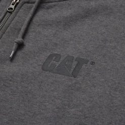 CAT Zip Hoodie Banner Gr. L dunkelgrau