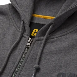 CAT Zip Hoodie Banner Gr. L dunkelgrau