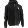 CAT Zip Hoodie Banner schwarz Gr. M