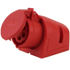 CEE-Wandsteckdose 16A 5-polig rot