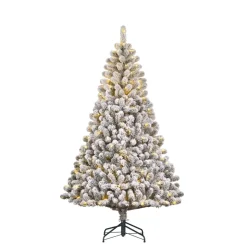 Charlton Weihnachtsbaum grün frosted warm weiß LED 215x127 cm mit Timer & Dimmer