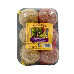 Classic Bird Gartenknödel Insekten & Früchte 6er Tabl.
