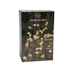 Clusterlichterkette Sterne 80 warmweiße LED 2 Meter