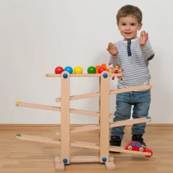 Coemo Holz-Kugelbahn, 7-teilig