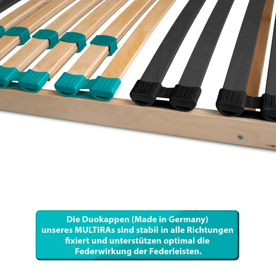 Coemo 7-Zonen Lattenrost DRÖMSON 28 Federleisten starr 90 x 200 cm