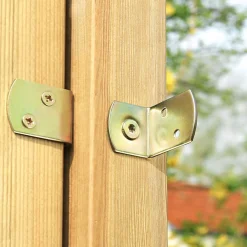 Connex Flechtzaunbeschlag Stahl verzinkt 4 Stück