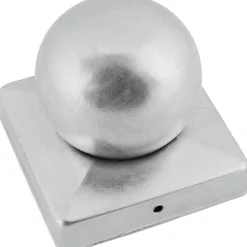 Connex Pfostenkappe mit Kugel 9 x 9 cm feuerverzinkt