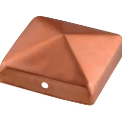 Connex Pfostenkappe ohne Kugel 9 x 9 cm Kupfer