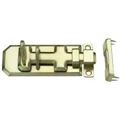 Connex Sicherheits-Schloßriegel gerade 40 x 100 mm verzinkt gelb