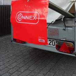 Connex Warnflagge 30 x 30 cm rot