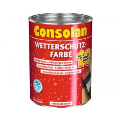 Consolan Wetterschutzfarbe weiß 2,5 L