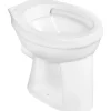 Cornat Flach Stand-WC spülrandlos Abgang waagerecht weiß