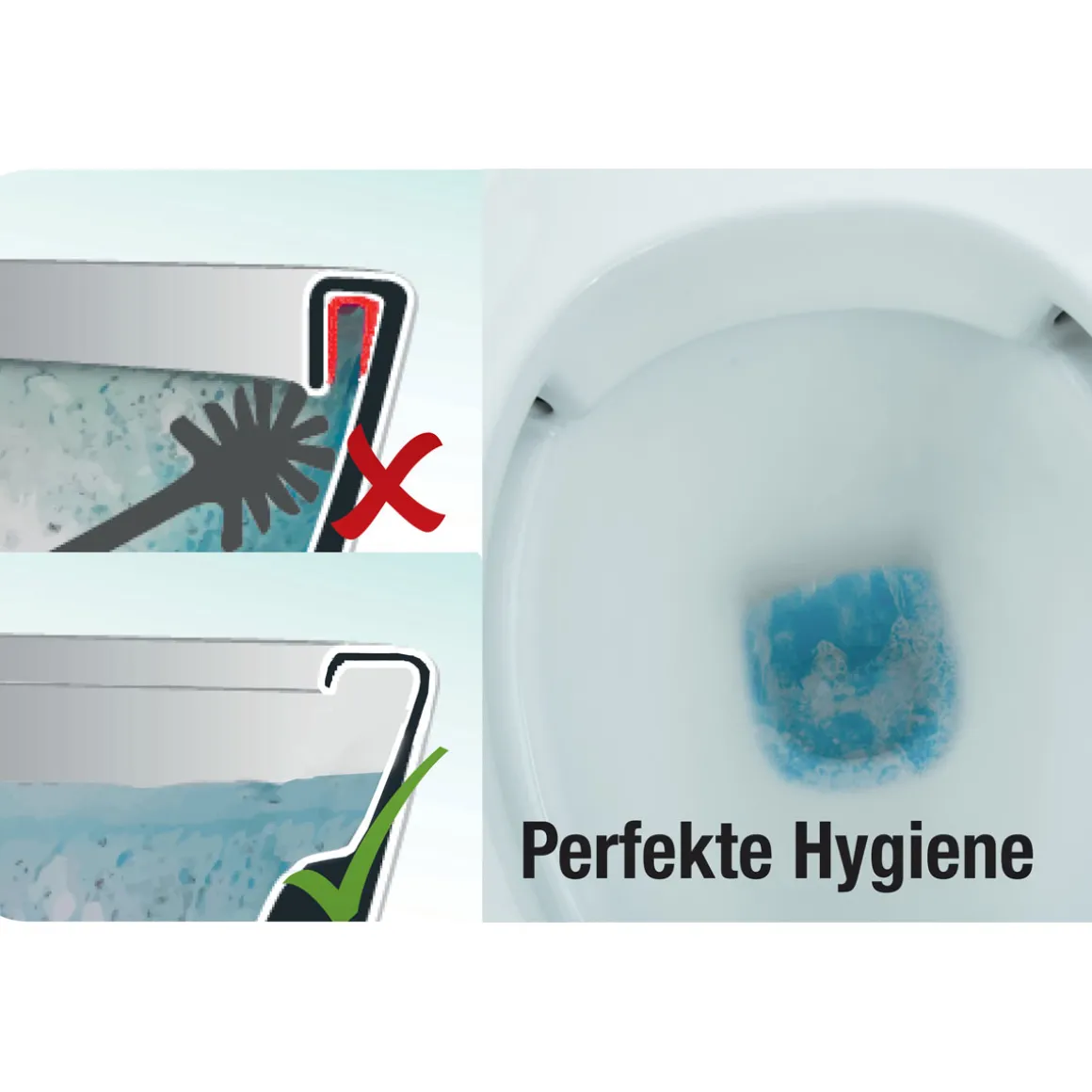 Cornat Flach Stand-WC spülrandlos Abgang waagerecht weiß