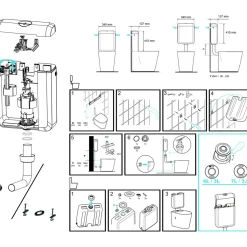 Cornat Spülkasten Leda New weiß 6-7 L