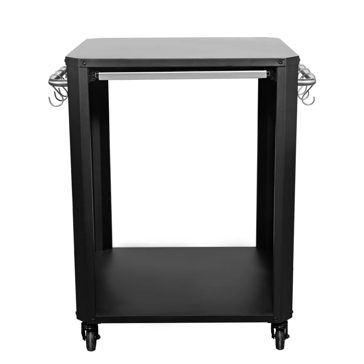 COZZE OutdoorTisch 60 x 60 x 83,5 cm Ausziehtisch in Edelstahl und 4 Räder