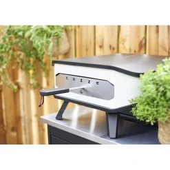 COZZE Pizzaofen Elektro 230V mit Tür und Pizzastein 2200 W