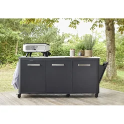 COZZE Pizzaofen Elektro 230V mit Tür und Pizzastein 2200 W