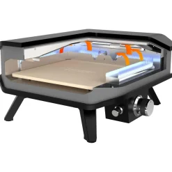 COZZE Pizzaofen Gas mit Thermometer und Pizzastein
