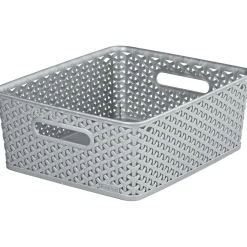 Curver Aufbewahrungsbox My Style Korb M silber 13 L