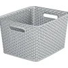Curver Aufbewahrungsbox My Style Korb L silber 18 L