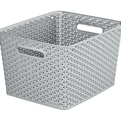 Curver Aufbewahrungsbox My Style Korb L silber 18 L