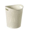 Curver Papierkorb My Style Rattan-Optik creme