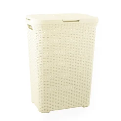 Curver Rattan-Wäschebox Style creme 60 L
