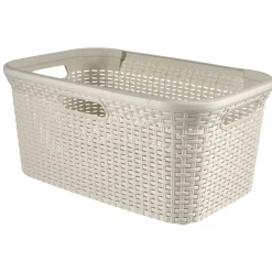 Curver Wäschekorb Style ergonomische Griffe 45 l creme