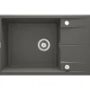 deante 1 Becken Granitspüle ERIDAN mit Abtropffläch anthrazit metallic