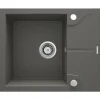 deante 1 Becken Granitspüle ANDANTE mit kurzer Abtropffläch anthrazit metallic