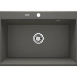 deante 1 Becken Granitspüle ERIDAN ohne Abtropffläch anthrazit metallic