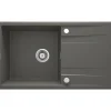 deante 1 Becken Granitspüle ERIDAN mit Abtropffläche anthrazit metallic
