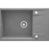 deante 1 Becken Granitspüle ERIDAN mit Abtropffläche grau metallic