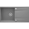 deante 1 Becken Granitspüle ERIDAN mit Abtropffläche grau metallic