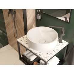 deante Einloch-Waschtischarmatur ARNIKA schwarz