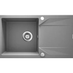deante Granit-Einbauspüle Evora grau 78 x 44 cm