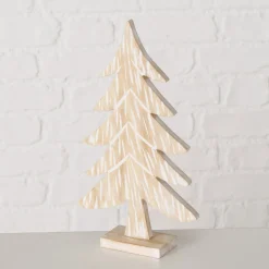 Dekoaufsteller Nadine Baum 13 x 4 x 24 weiß Holz