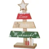 Dekobaum mit Schrift zum Stellen mehrfarbig 17 x 6 x 26 cm
