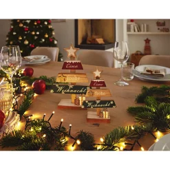 Dekobaum mit Schrift zum Stellen mehrfarbig 17 x 6 x 26 cm