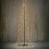 Deko-Baum schwarz mit LED und Timer & Dimmer 185x75 cm