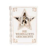 Deko-Buch mit 9 LED und Timer Batterien 2 x AAA exklusiv Holz 17x 5 x 22,5 cm