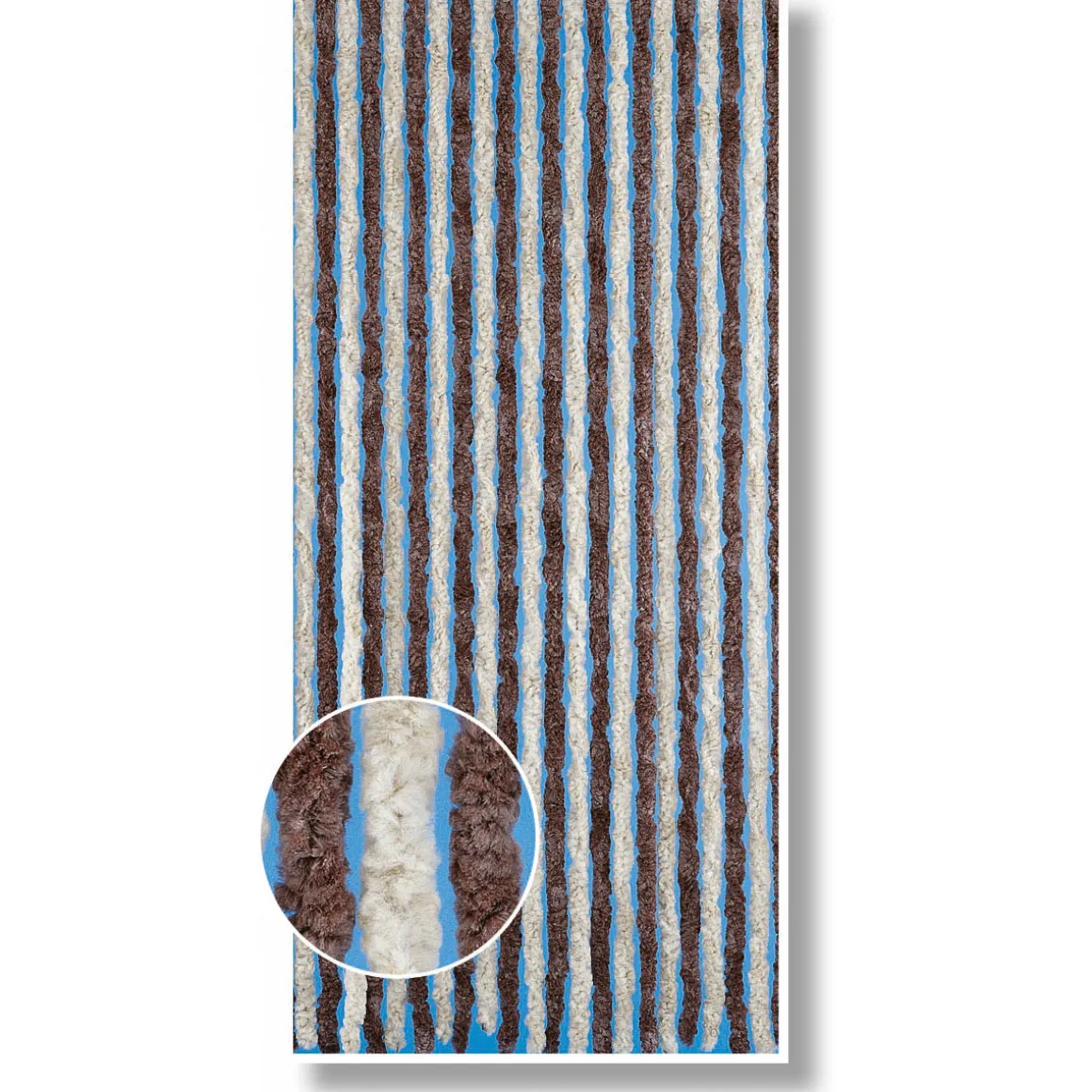 Deko-Vorhang Flauschi braun-beige