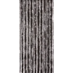 Deko-Vorhang Flauschi schwarz-grau