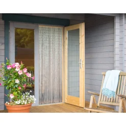 Deko-Vorhang UNI weiß