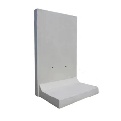 Diephaus L-Stein bewehrt grau 205 x 100 x 115 x 12 cm