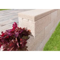 Diephaus Mauer-Abdeckplatte Coarse 45 x 22,5 x 5 cm Sandstein