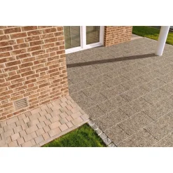 Diephaus Waschbetonplatte 40 x 60 cm Rheinkies